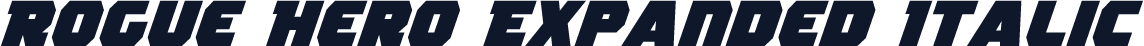 Rogue Hero Expanded Italic