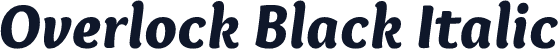 Overlock Black Italic