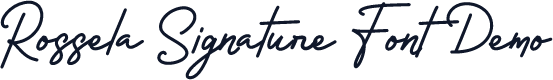 Rossela Signature Font Demo
