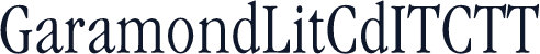 GaramondLitCdITCTT