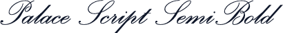 Palace Script SemiBold