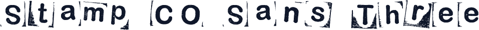 Stamp CO Sans Three