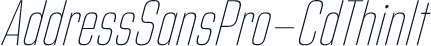 AddressSansPro-CdThinIt