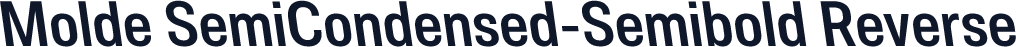 Molde SemiCondensed-Semibold Reverse