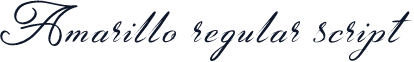 Amarillo regular script