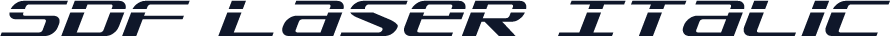 SDF Laser Italic