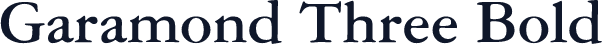 Garamond Three Bold