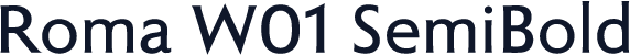 Roma W01 SemiBold
