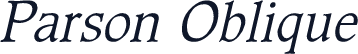 Parson Oblique