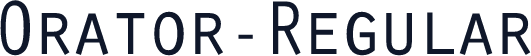 Orator-Regular