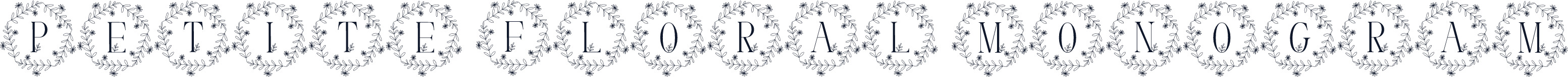Petite Floral Monogram