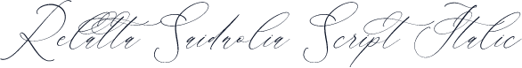Relatta Saidnolia Script Italic
