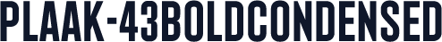 Plaak-43BoldCondensed