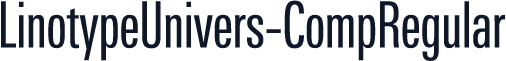LinotypeUnivers-CompRegular