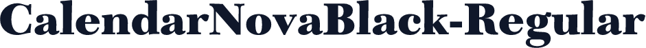 CalendarNovaBlack-Regular