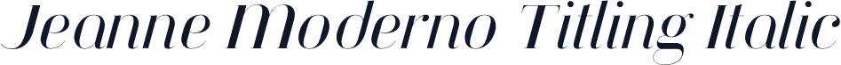 Jeanne Moderno Titling Italic