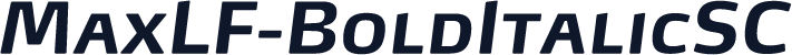 MaxLF-BoldItalicSC