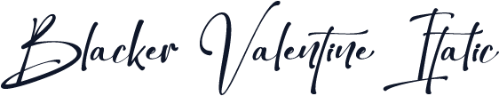 Blacker Valentine Italic