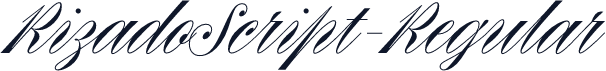 RizadoScript-Regular