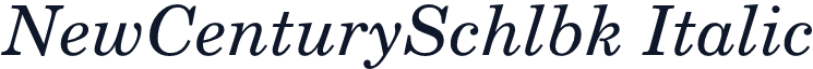 NewCenturySchlbk Italic