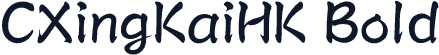 CXingKaiHK Bold