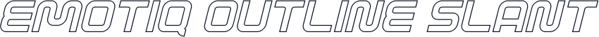 EMOTIQ Outline Slant