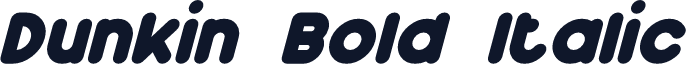 Dunkin Bold Italic