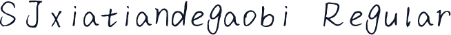 SJxiatiandegaobi Regular