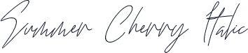 Summer Cherry Italic