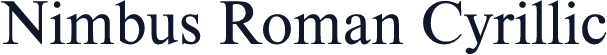 Nimbus Roman Cyrillic