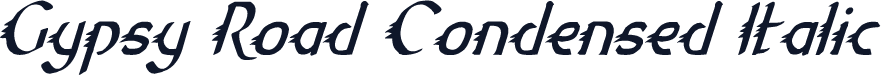 Gypsy Road Condensed Italic