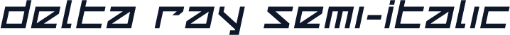 Delta Ray Semi-Italic