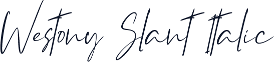 Westony Slant Italic