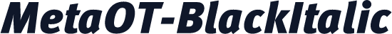 MetaOT-BlackItalic