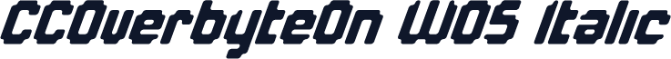 CCOverbyteOn W05 Italic
