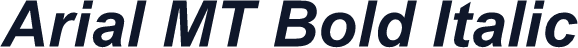 Arial MT Bold Italic