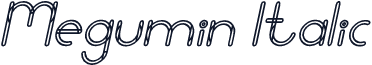 Megumin Italic