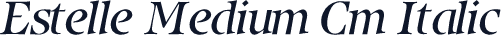Estelle Medium Cm Italic
