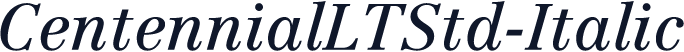 CentennialLTStd-Italic