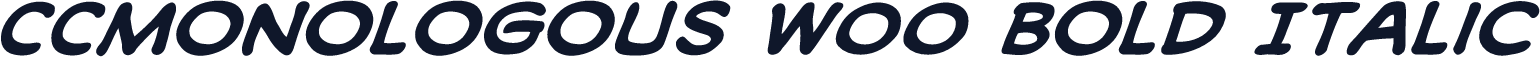 CCMonologous W00 Bold Italic