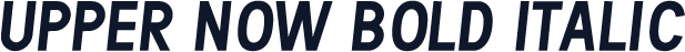 Upper Now Bold Italic