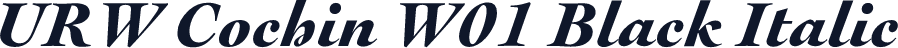 URW Cochin W01 Black Italic