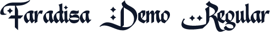 Faradisa Demo Regular