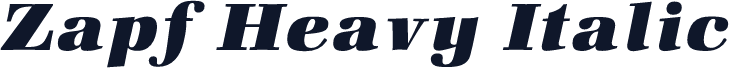 Zapf Heavy Italic