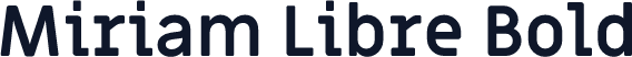 Miriam Libre Bold