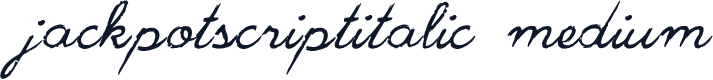 JackpotScriptItalic-Medium