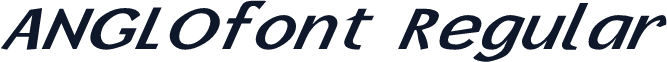 ANGLOfont Regular