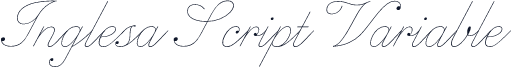 Inglesa Script Variable