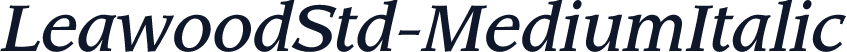 LeawoodStd-MediumItalic