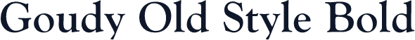 Goudy Old Style Bold